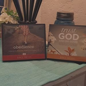 2 Joyce Meyer Sermon Series, Trust God & Do Good and Obedience both 4 cd packs
